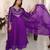 Purple color soft silk fabric designer embroidered heavy ceremonial wear salwar kameez