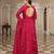 Pink color soft silk fabric designer embroidered heavy ceremonial wear salwar kameez