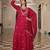 Pink color soft silk fabric designer embroidered heavy ceremonial wear salwar kameez