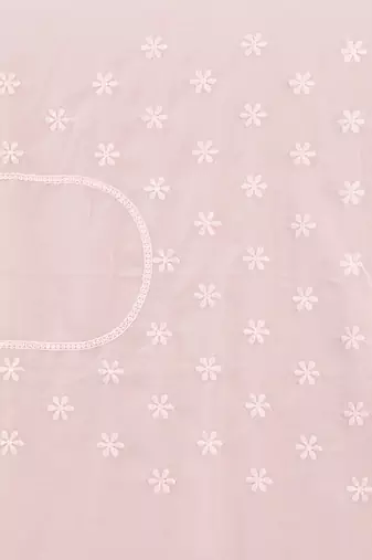 Dusty pink color resham & sequins work georgette saree