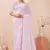 Dusty levender  color resham & sequins work georgette saree