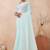 Dusty sky color resham & sequins work georgette saree