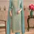 Sky embroidered viscose pakistani salwar suit