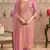 Pink embroidered viscose pakistani salwar suit