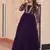 Purple faux blooming embroidered sequins zari work gown
