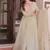 Pista green star georgette beads sequins embroidery gown with dupatta