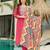 Pink Rayon Embroidery Work Straight Kurta Pant and Dupatta Set