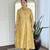  Yellow Rayon Printed Work A-Line Kurta Pant and Dupatta Set