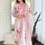 White Rayon Printed Work Straight Kurta Pant and Dupatta Set