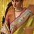 lemon tissue silk blend with zari weaving festival wear saree