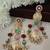 Gold plated pachi kundan studded ghungaroo kashmiri multi drop earrings