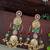 Gold plated pachi kundan studded ghungaroo kashmiri multi drop earrings