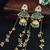 Gold-plated kashmiri long jhumka earrings with pearl & ghungroo chains