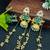 Gold-plated kashmiri long jhumka earrings with pearl & ghungroo chains