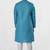 Blue cotton  Mens Cotton Kurta Suit