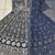 dark navy blue ready to wear faux georgette kurti set with santool inner & dupatta 