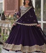 Wine premium designer readymade gown