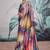 multicolour crape digital printed casual wear saree