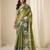 Dark parrot green  handloom tissue soft silk saree – elegant & lightweight traditional wear