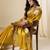 Mustard  handloom tissue soft silk saree – elegant & lightweight traditional wear