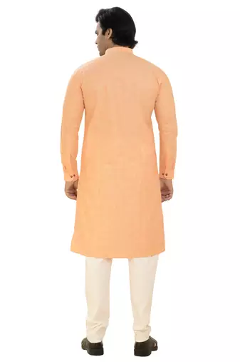 Arruga sylish cotton linen embroidery kurta pyjama