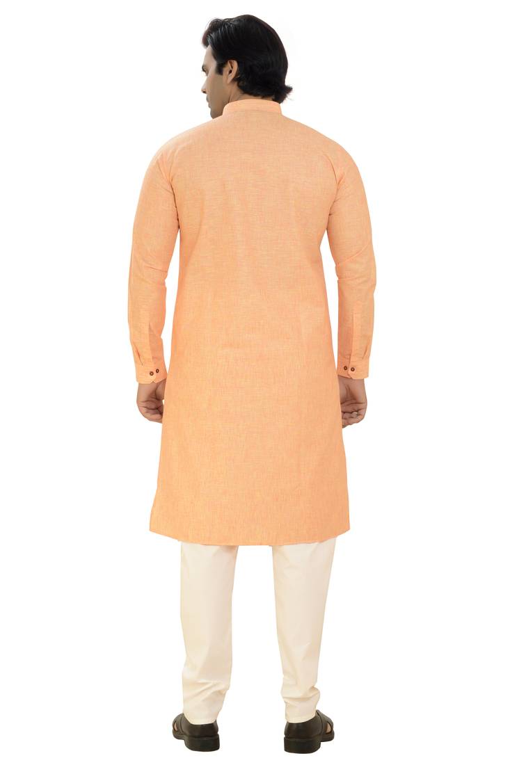 Arruga sylish cotton linen embroidery kurta pyjama