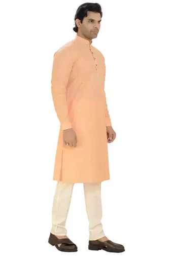 Arruga sylish cotton linen embroidery kurta pyjama
