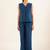 Royal blue vest top and palazzo
