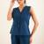 Royal blue vest top and palazzo