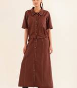 Cinnamon top shirt and skirt