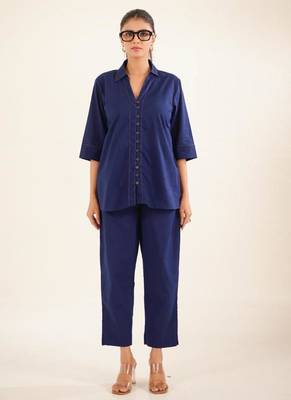 Navy blue shirt & pant 1