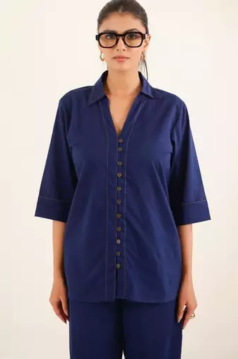 Navy blue shirt & pant