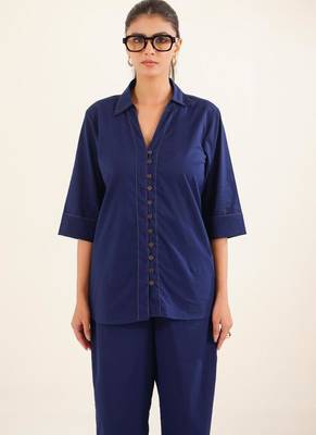 Navy blue shirt & pant 3