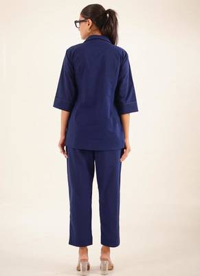 Navy blue shirt & pant 5