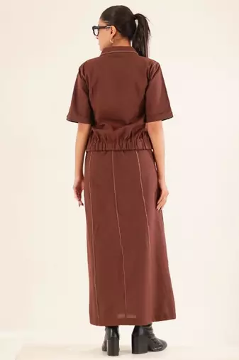 Cinnamon top shirt and skirt