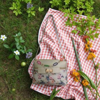 Women Everyday Fabric Sling Bag Printed Crossbody Side Purse for Girls & Ladies 1