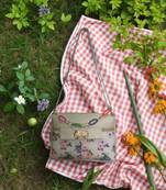 Women Everyday Fabric Sling Bag Printed Crossbody Side Purse for Girls & Ladies