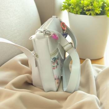 Women Everyday Fabric Sling Bag Printed Crossbody Side Purse for Girls & Ladies 2