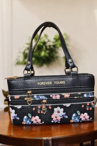 Women Fashion Fabric Sling Bag Printed Crossbody Side Bag for Girls