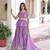 purple zari sequins embroidered lehenga choli with dupatta