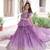 purple zari sequins embroidered lehenga choli with dupatta