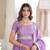 purple zari sequins embroidered lehenga choli with dupatta