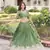 olive green gold embroidered lehenga choli with dupatta