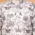 Boys off white & grey rayon zari embroidered botanical print kurta & pyjama set