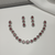 Red american diamonds necklaces