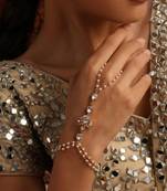 gold plated kundan hathpool