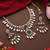 Gold plated kundan pearl necklace set