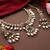 Gold plated kundan pearl necklace set
