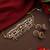 Gold plated kundan multicolor stones choker necklace set