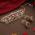 Gold plated kundan multicolor stones choker necklace set